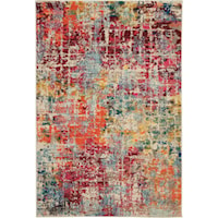 3'11" x 5'11" Pink/Multicolor Rectangle Rug