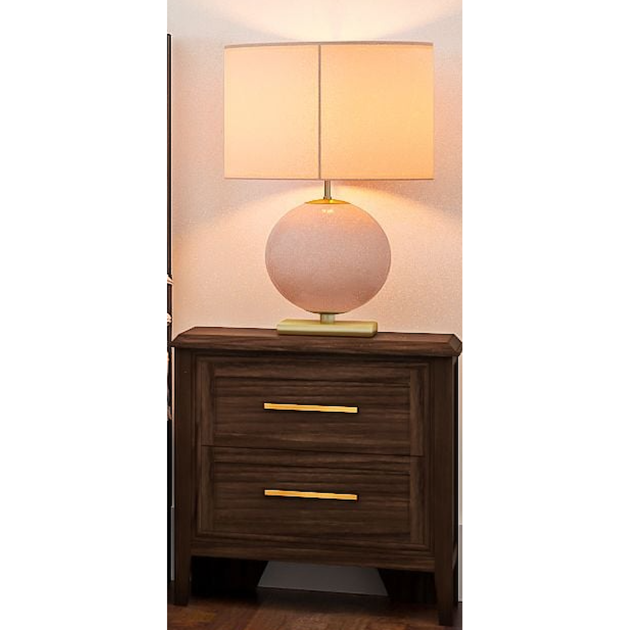A-A Bryson 2-Drawer Nightstand