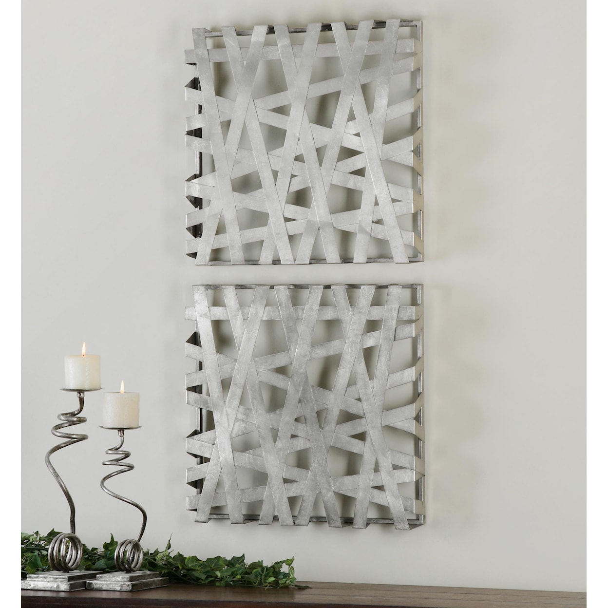 Uttermost Alternative Wall Decor Alita Squares Wall Art, Set of  2