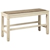 Signature Design by Ashley Bolanburg 3-Piece Counter Table and Bench Set