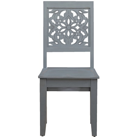 Farmhouse Wood Accent Chair