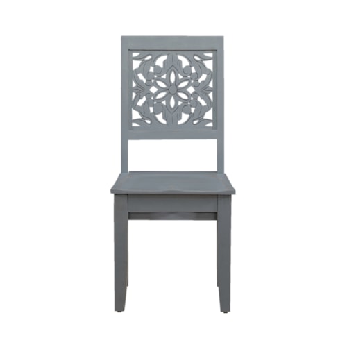 Farmhouse Wood Accent Chair
