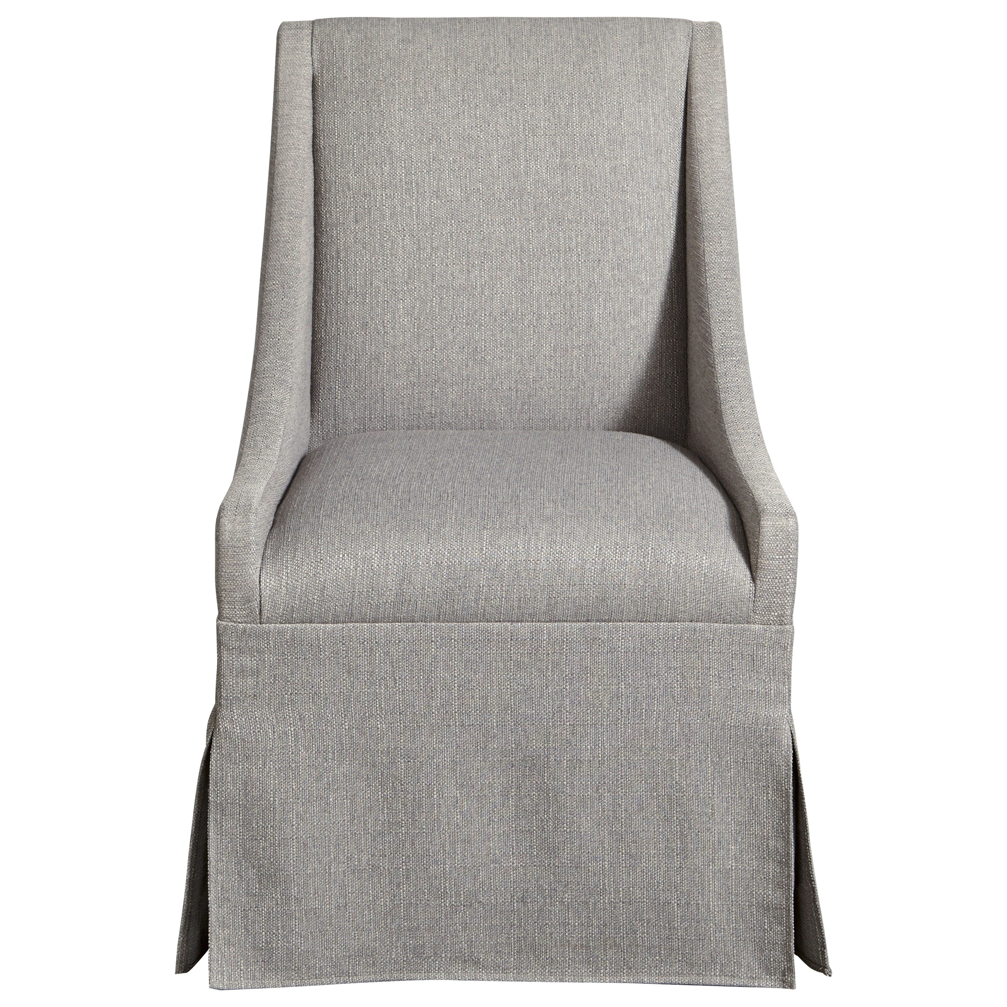 Skirted arm dining discount chair