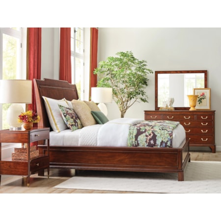 Queen Sleigh Bed - Complete