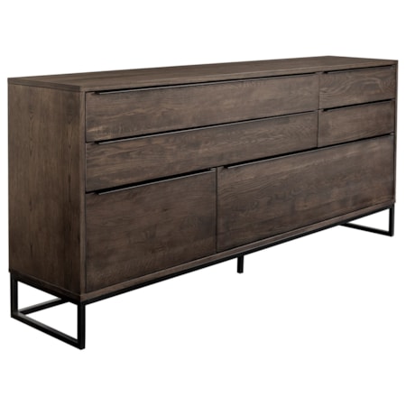 4-Drawer Sideboard with 2-Hatches