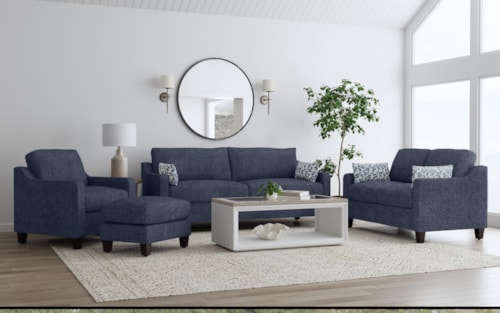 Transitional 4-Piece Living Room Set