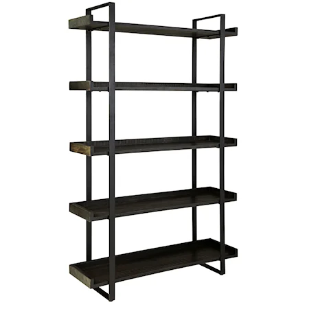 Contemporary 5-Shelf Bookcase