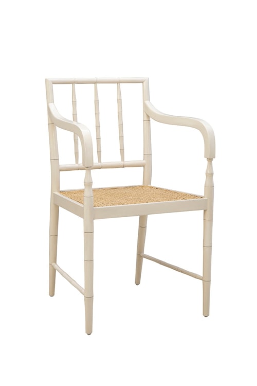 Traditional Arm Chair with Cane Seat