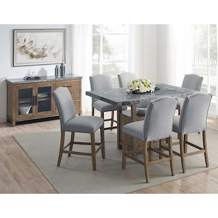 8-Piece Counter-Height Dining Set