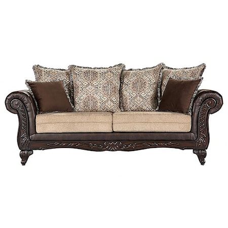 Elmbrook 3-piece Rolled Arm Sofa Set