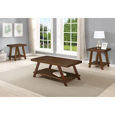 Modern 3-Piece Occasional Table Set
