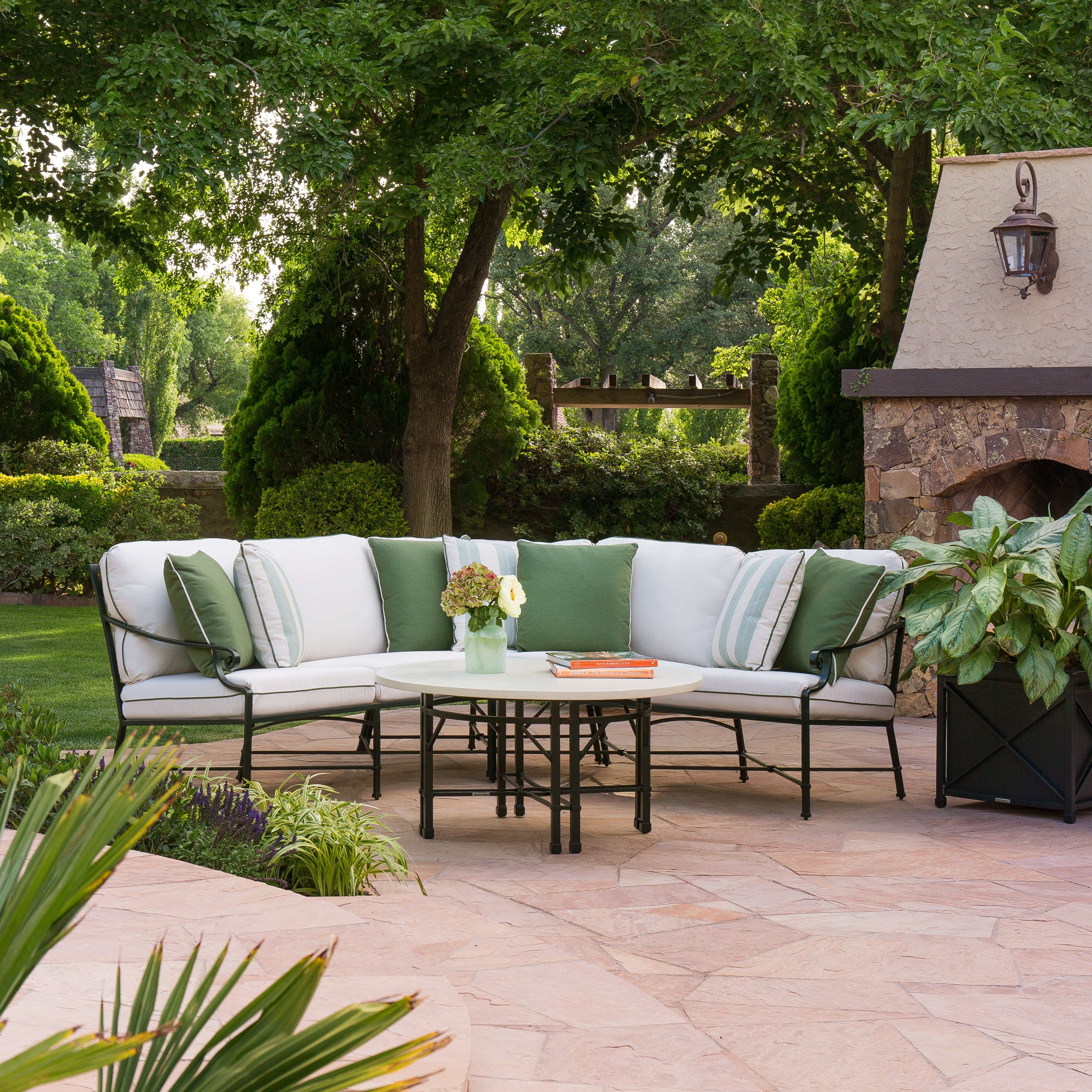 3-pc. Scroll-Arm Modular Conversation Sofa