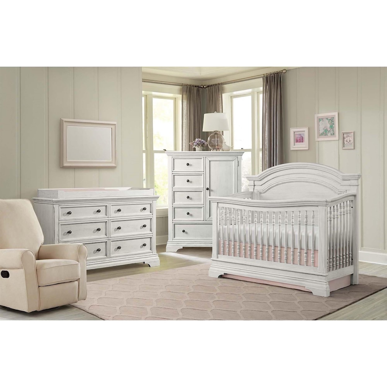 Westwood Design Olivia Arch Top Convertible Crib