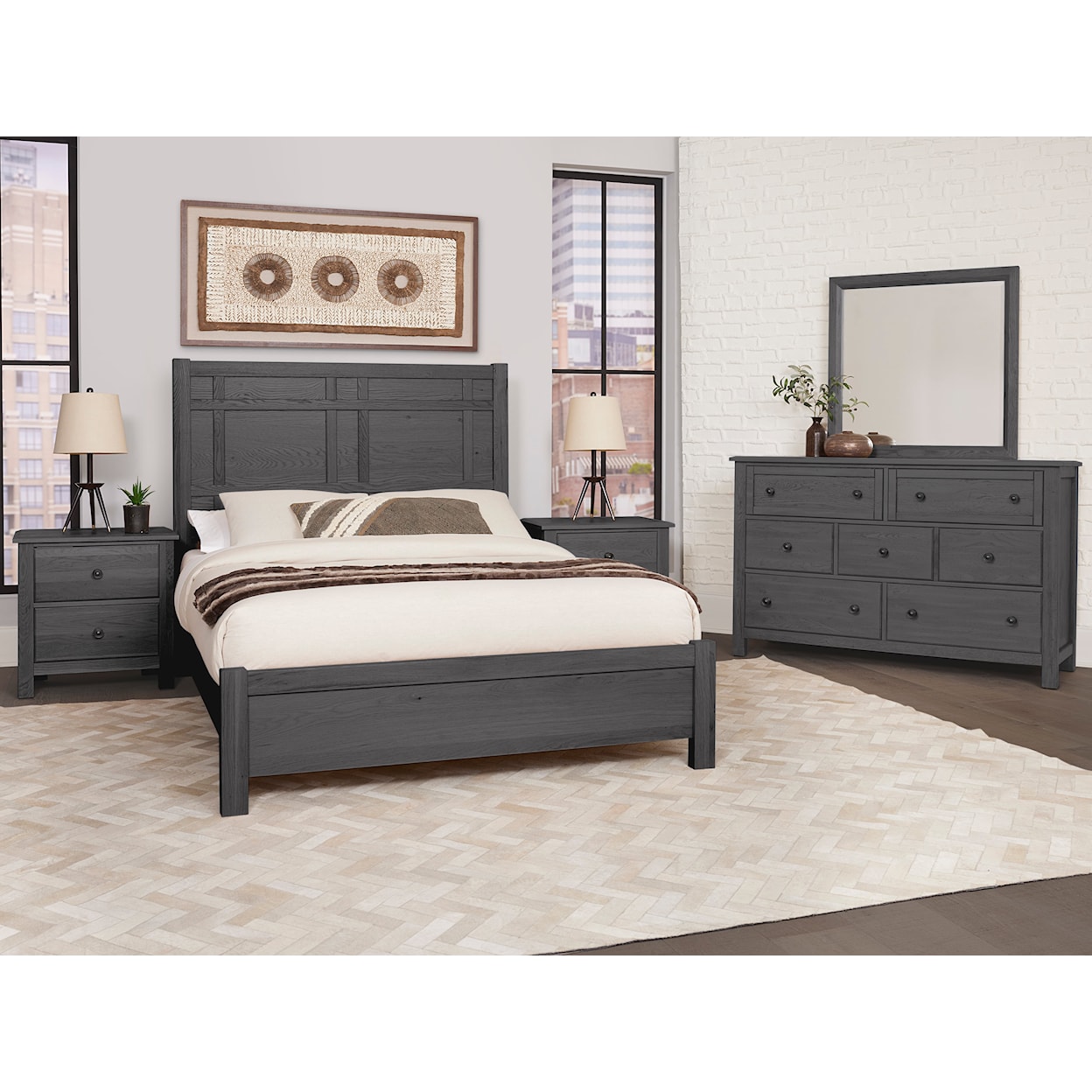 Vaughan Bassett Custom Express 1 King Farmhouse Bed