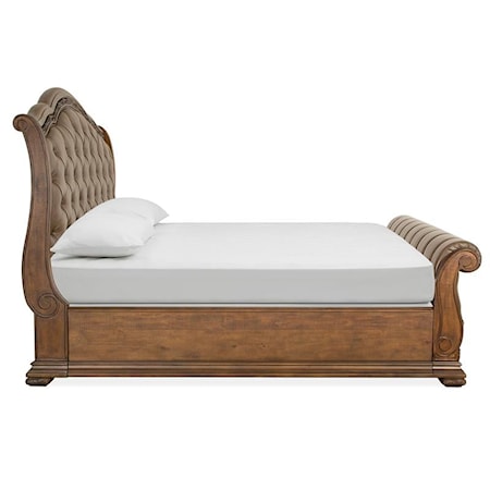 Queen Upholstered Sleigh Bed