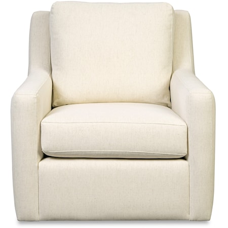 Casual Swivel Glider Chair with Track Arms