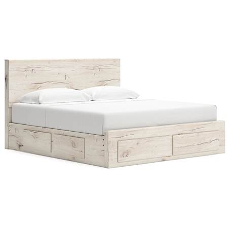 King Panel Storage Bed