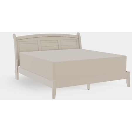 King Arched Panel Bed with Low Rails