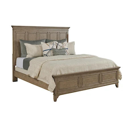 Transitional King Asher Panel Bed