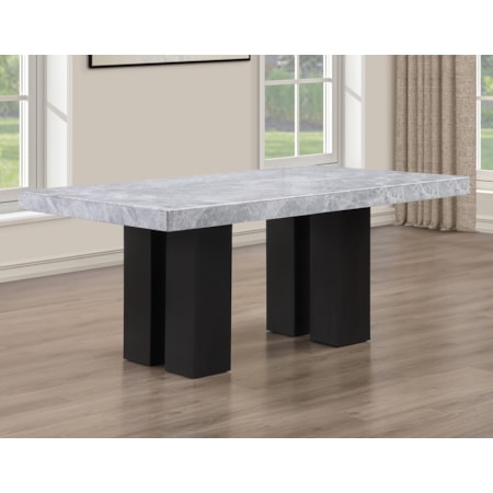 70" Rect. Marble-Top Dining Table