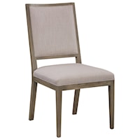 Customizable Solid Wood Upholstered Side Chair