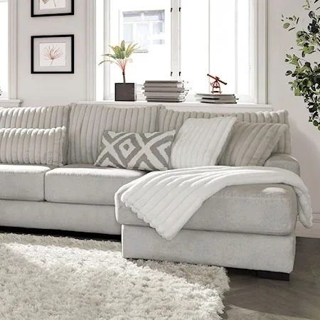 Transitional Gray 4-Piece Sectional Sofa