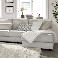 Transitional Gray 3-Piece Sectional Sofa