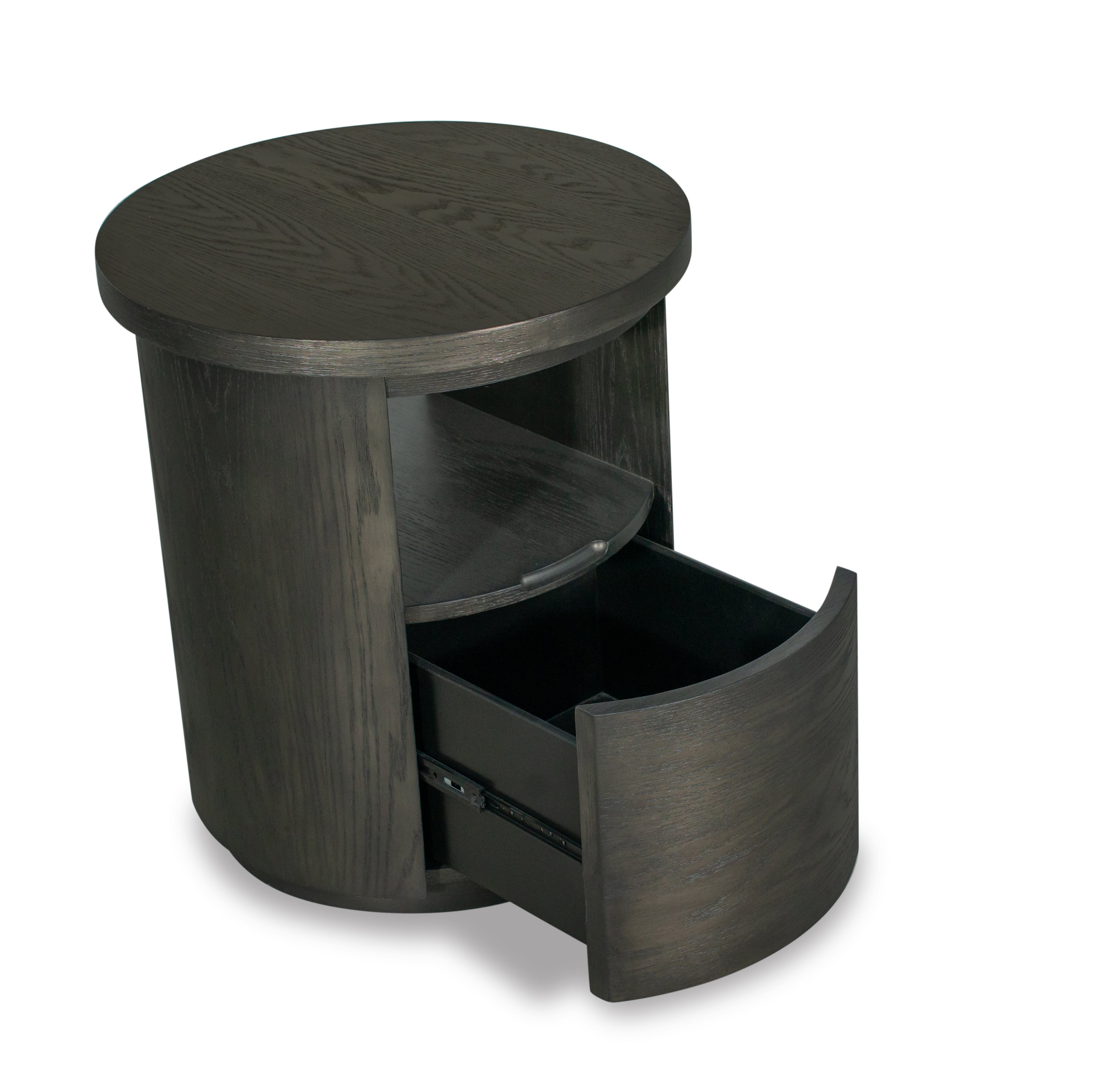 Sharon Elizabeth 1-Drawer Round End Table