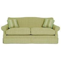 Transitional Sofa with Skirted Base