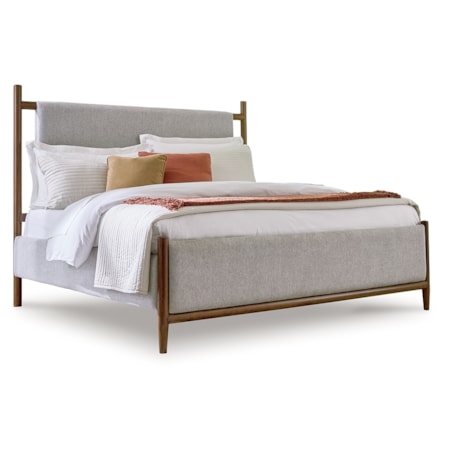Queen Upholstered Panel Bed