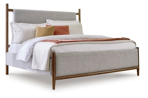 Queen Upholstered Panel Bed