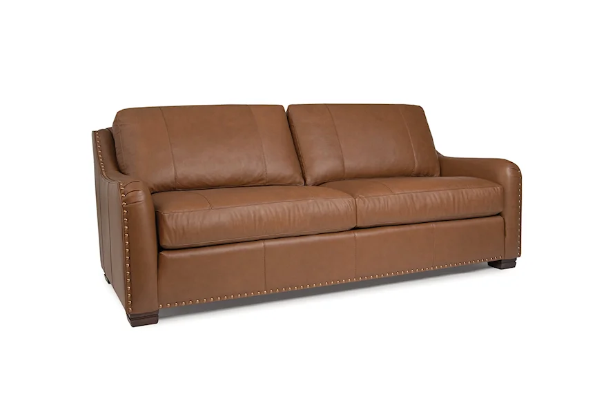 9000 Leather Sofa by Smith Brothers at Westrich Furniture & Appliances