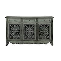 Transitional 3-Drawer 3-Door Credenza