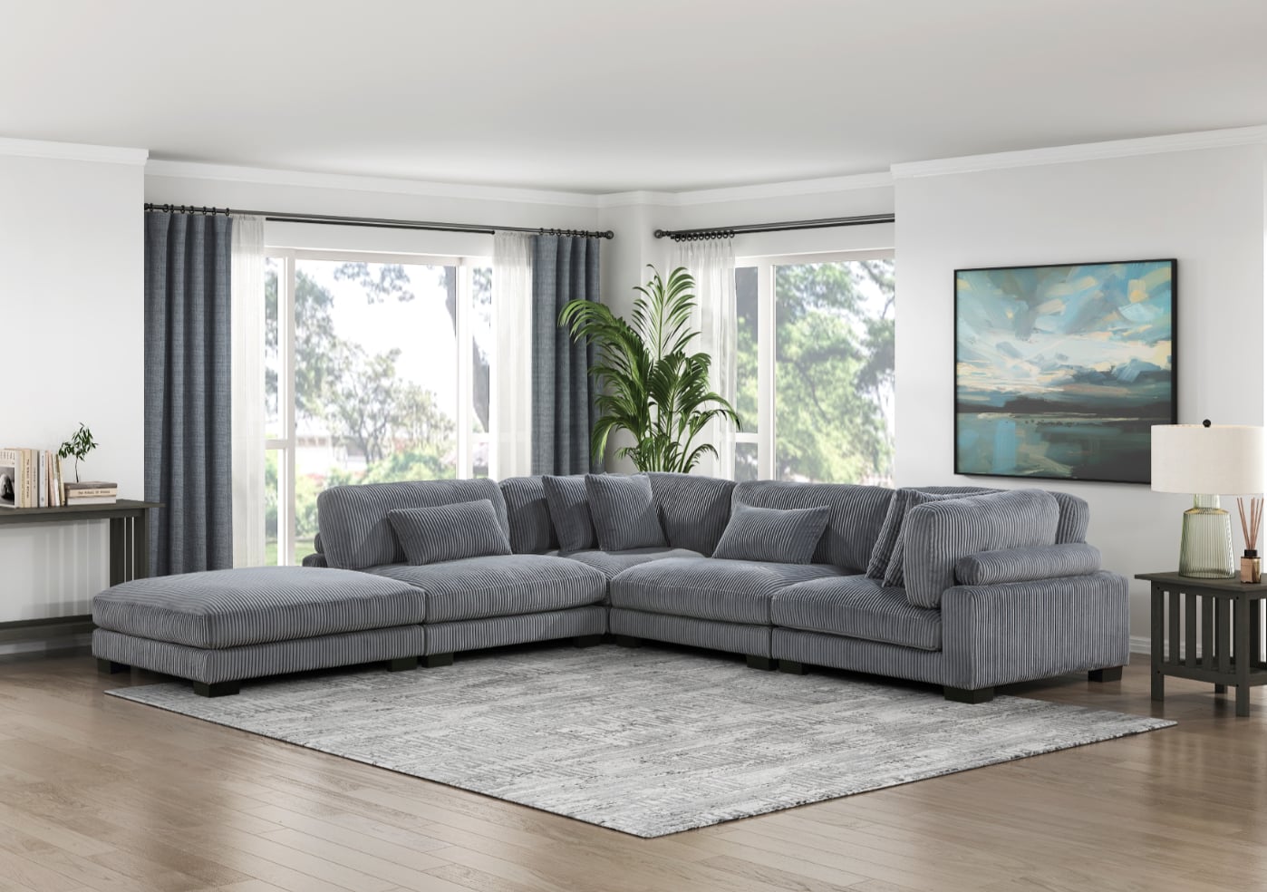 Homelegance Traverse 4-Piece Sectional Sofa