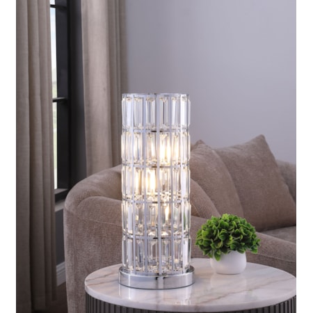 20-inch Crystal Shade Bedside Table Lamp