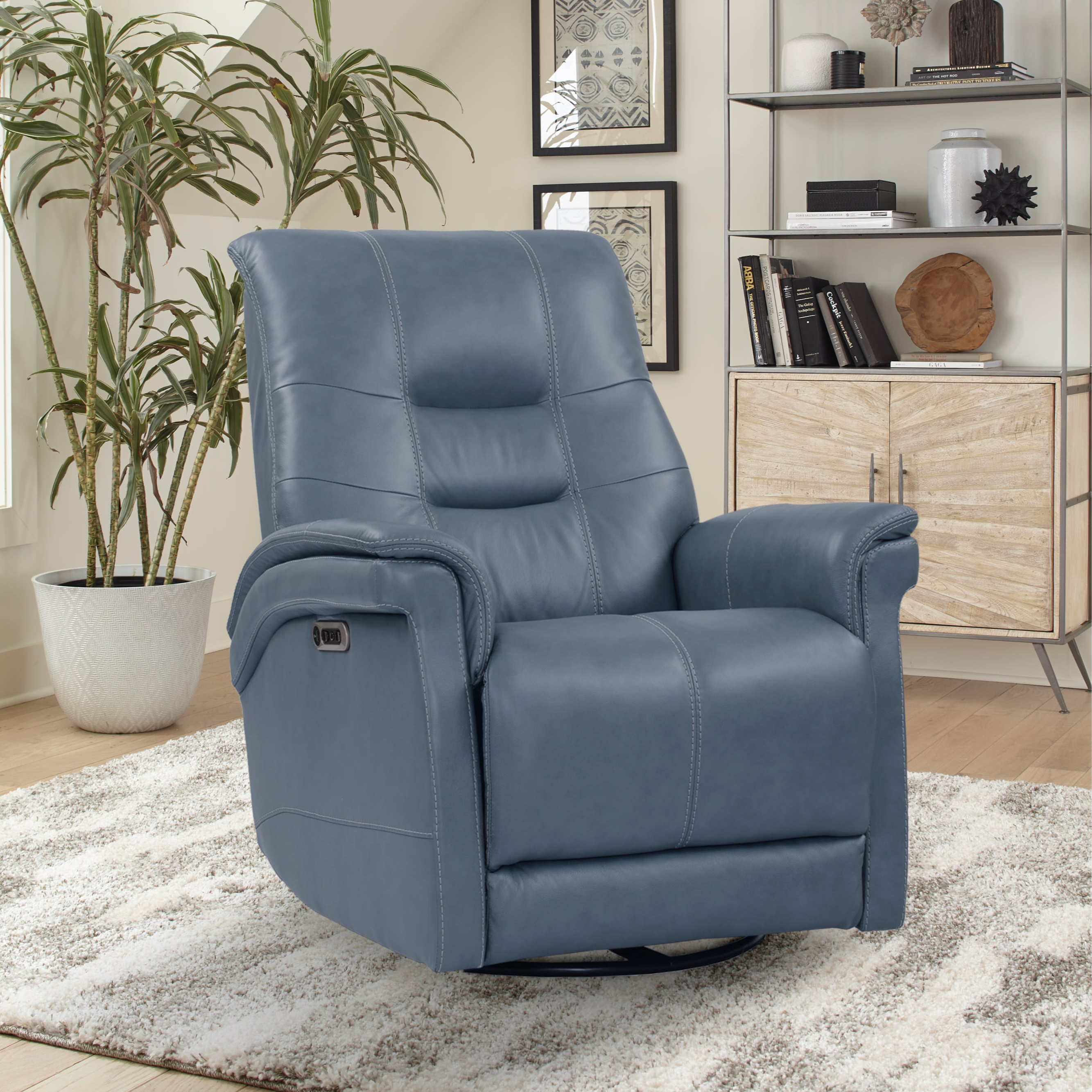 Parker Living Carnegie Cordless Power Swivel Glider Recliner