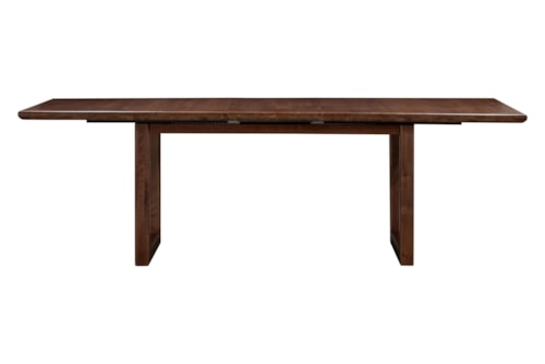 Farmhouse Rectangular Dining Table with Double Pedestal Base