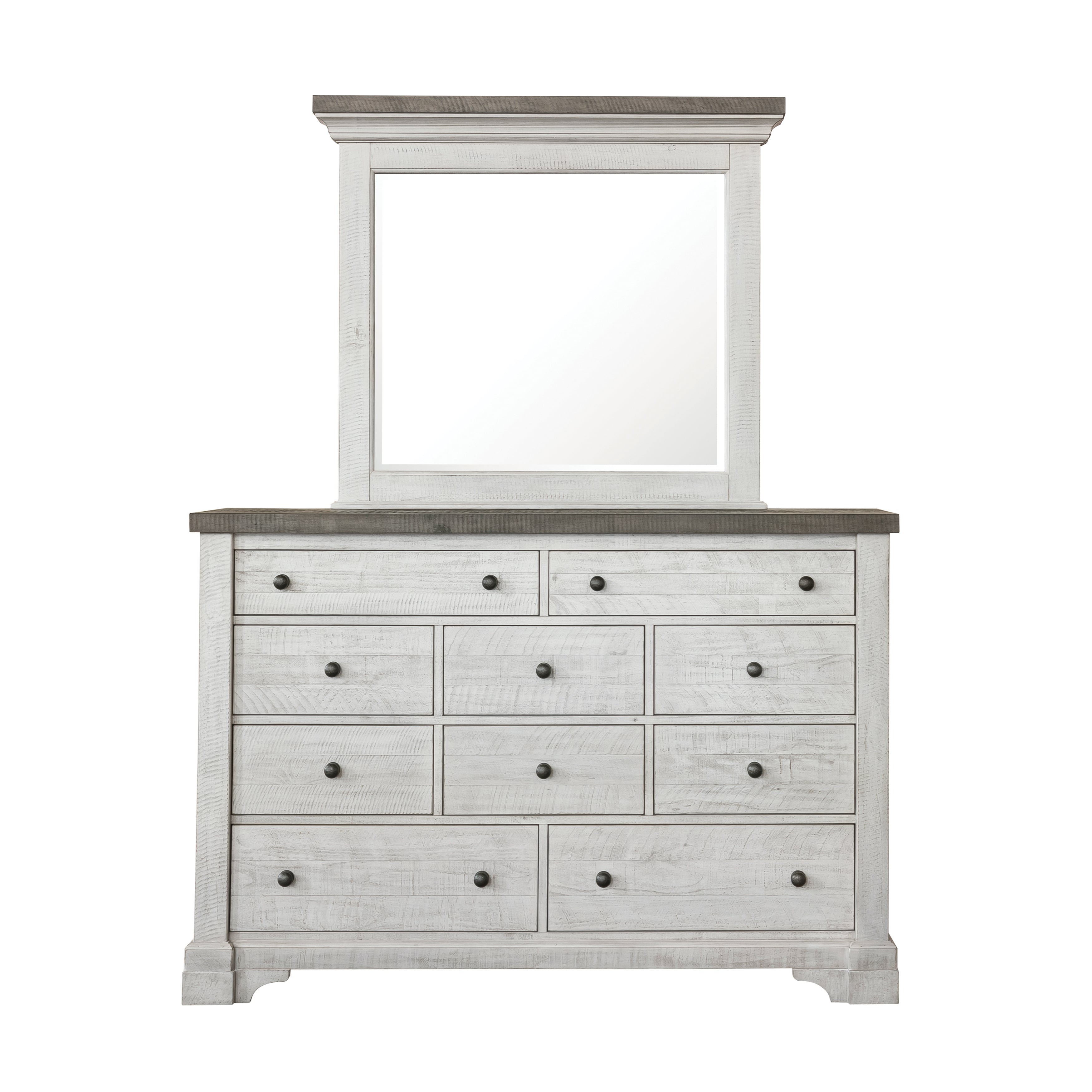 Samuel Lawrence Valley Ridge 10-Drawer Dresser with Mirror
