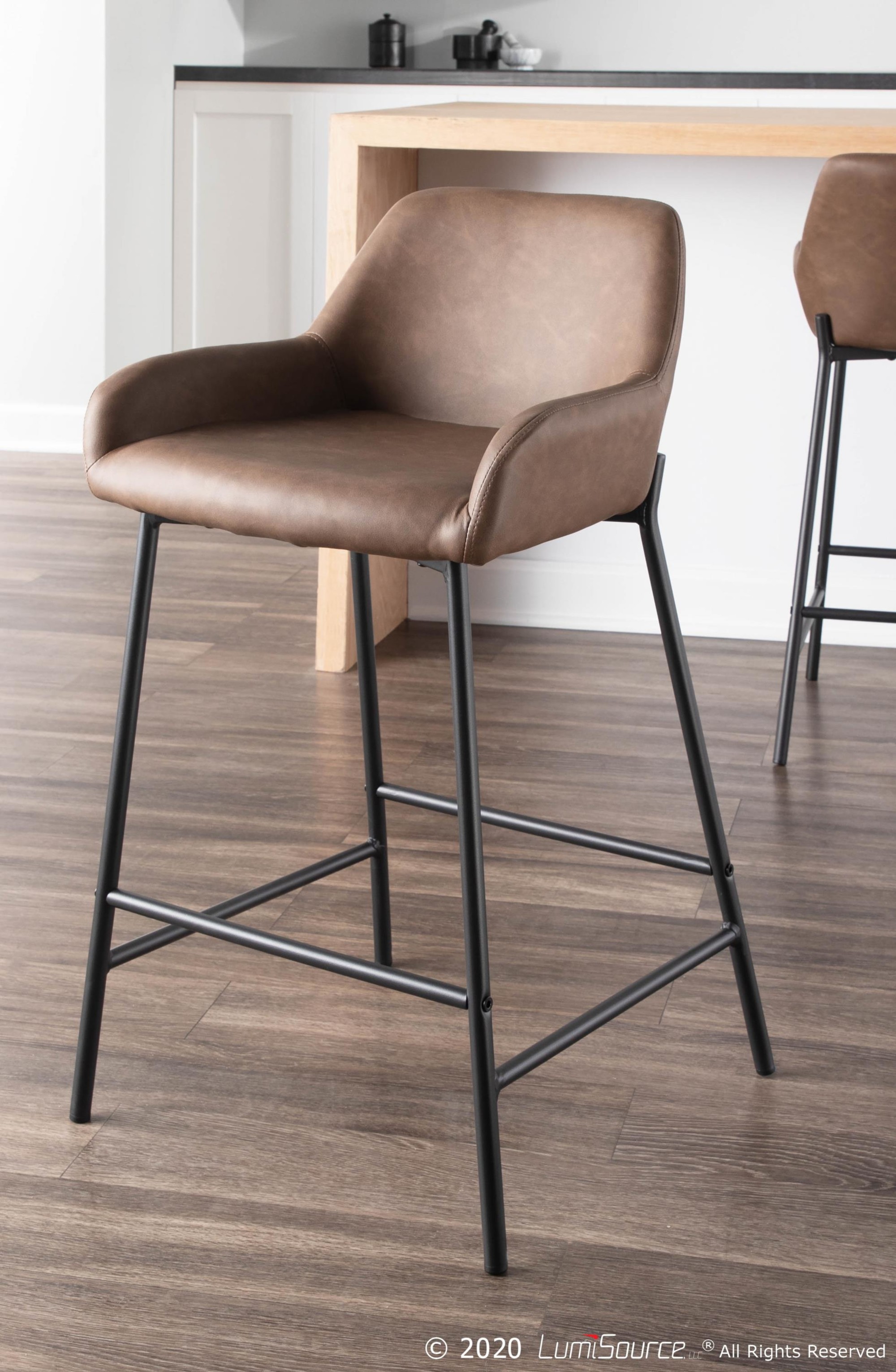 LumiSource Daniella B24DANIELLABKE Counter Stool HomeWorld