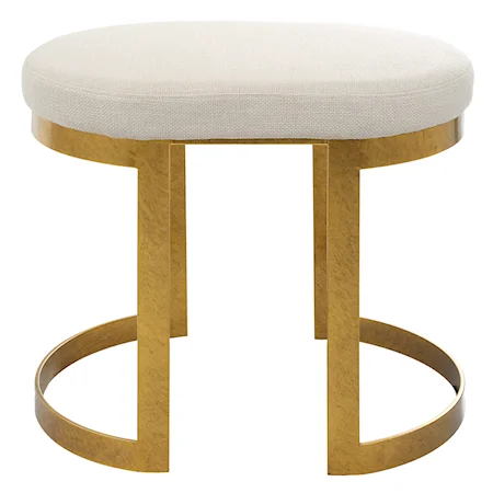 Infinity Gold Accent Stool
