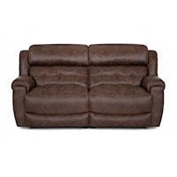 Reclining Two-Seat Sofa with Pillow Arms
