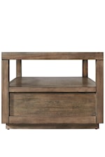 Riverside Furniture Denali Modern Rustic Lift-Top Coffee Table in Toasted Acacia Finish