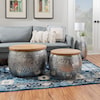 Powell Kyomi Drum Coffee Table