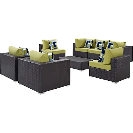 Outdoor 8 Piece Sectional Set