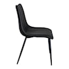 Moe's Home Collection Alibi Alibi Dining Chair Matte Black-M2