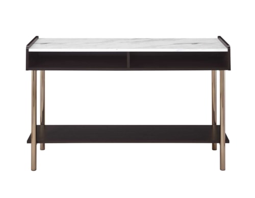 Mid-Century Modern Sofa Table with Storage