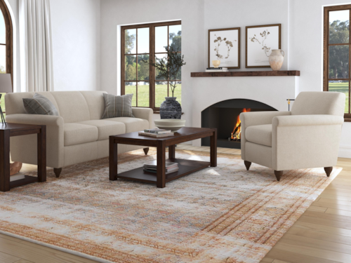 Transitional 2-Piece Living Room Set