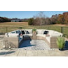 Ashley Furniture Signature Design Calworth 9-Piece Outdoor Sectional