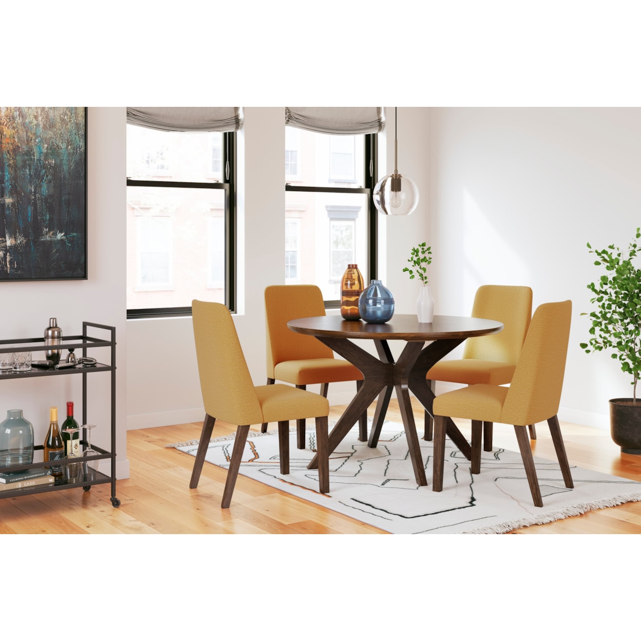 Signature Design By Ashley Lyncott D615 04x4 D615 15x1 5 Piece Dining signature-design-by-ashley-lyncott-d615-04x4-d615-15x1-5-piece-dining