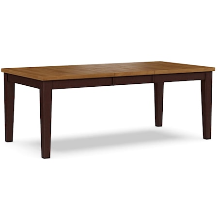 Two-Tone Dining Table with Shaker Legs